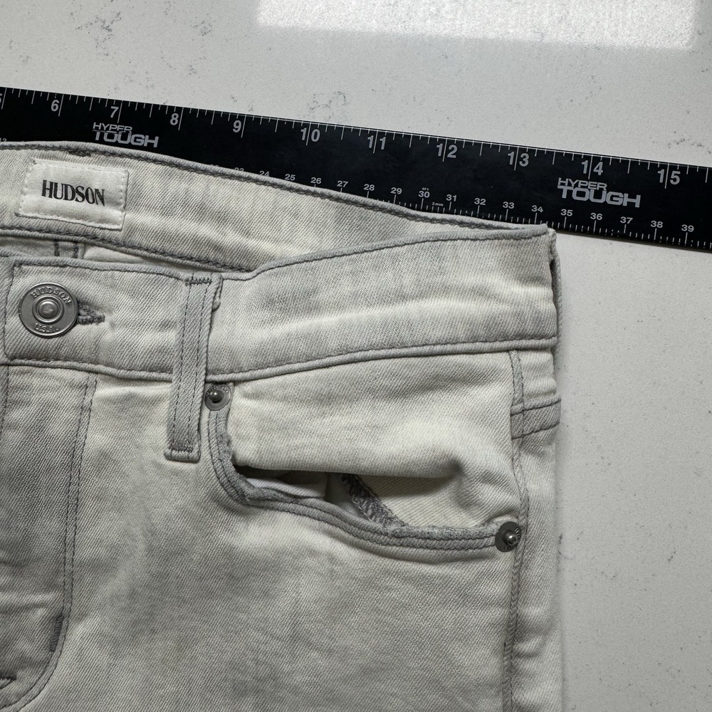 Hudson Gray Nico Super Skinny Midrise Distressed Jeans USA Women's Size 27 - Picture 6 of 7